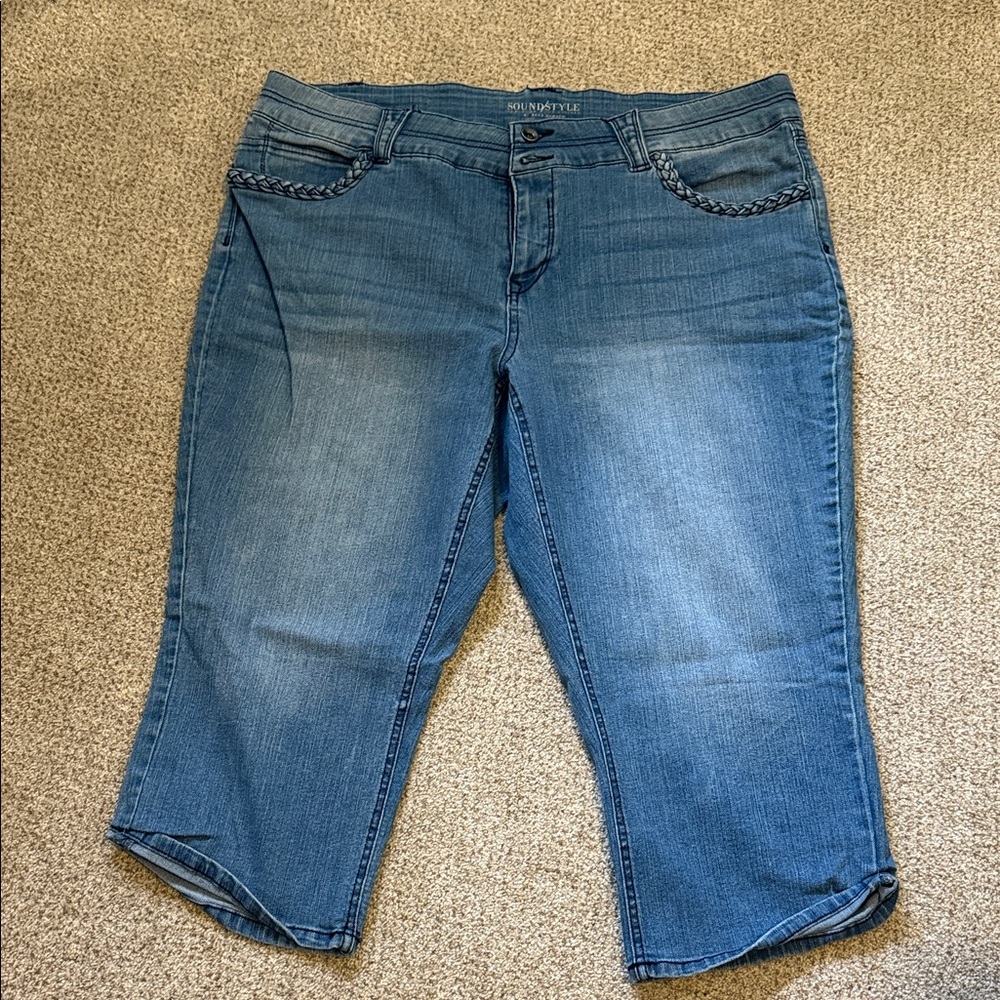 Women's Blue Jeans capris